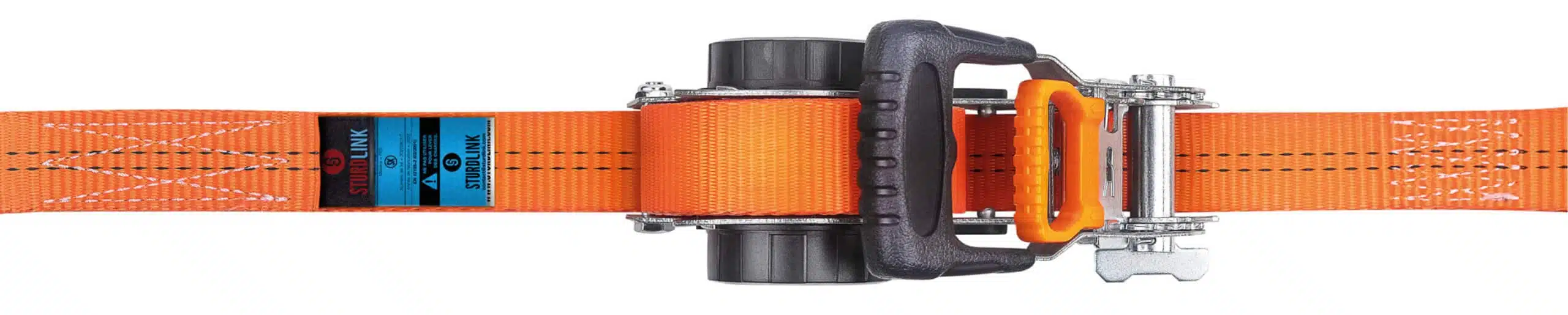 Système d'arrimage auto-rétractable avec sangle de 35 mm vue de dessus