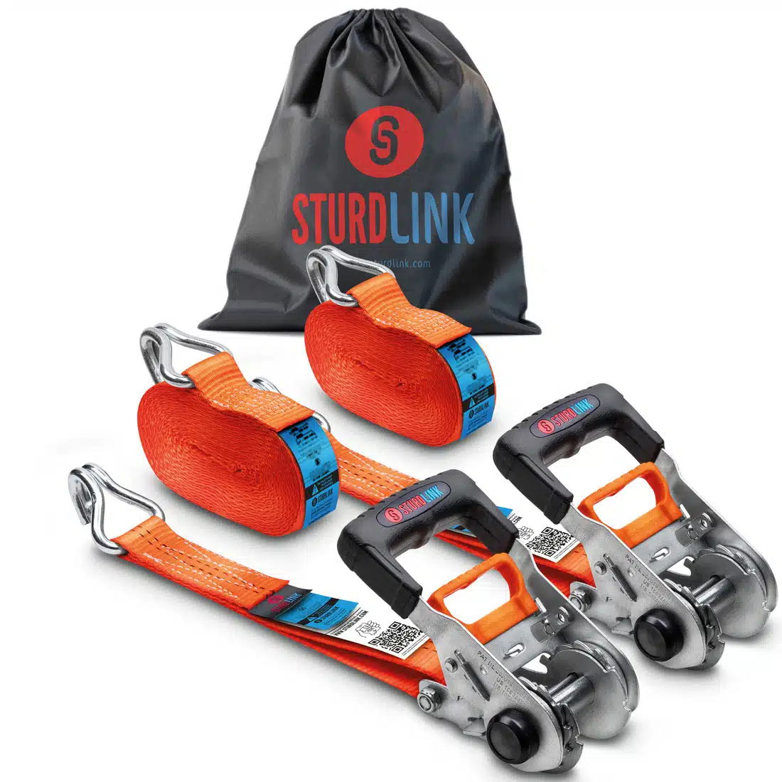 Gamme sangle d'arrimage avec récupérateur de tension